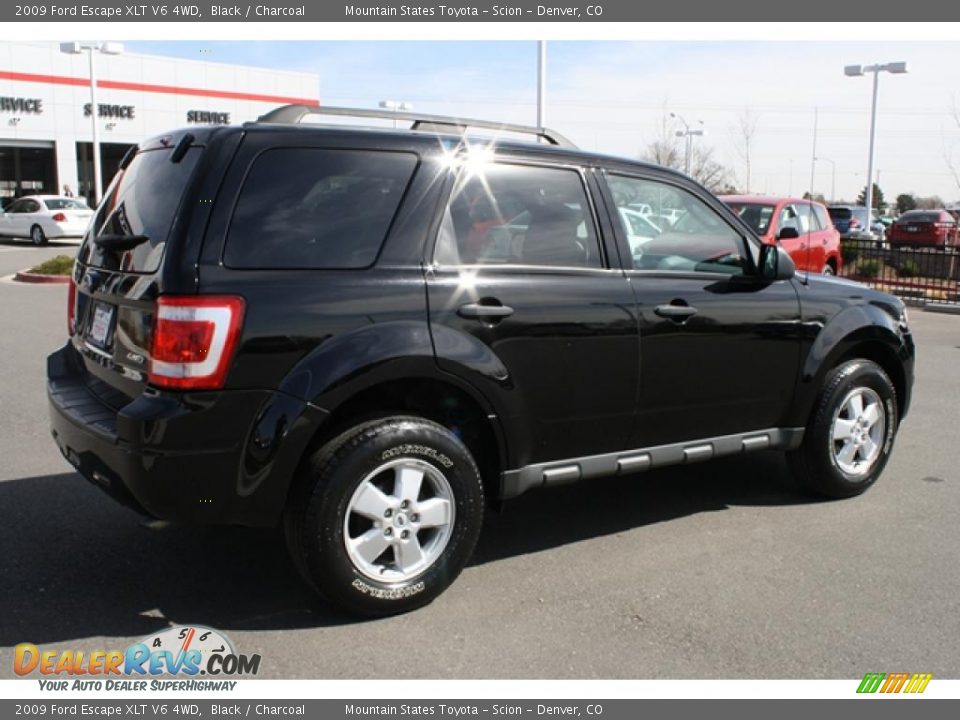 2009 Ford Escape XLT V6 4WD Black / Charcoal Photo #2