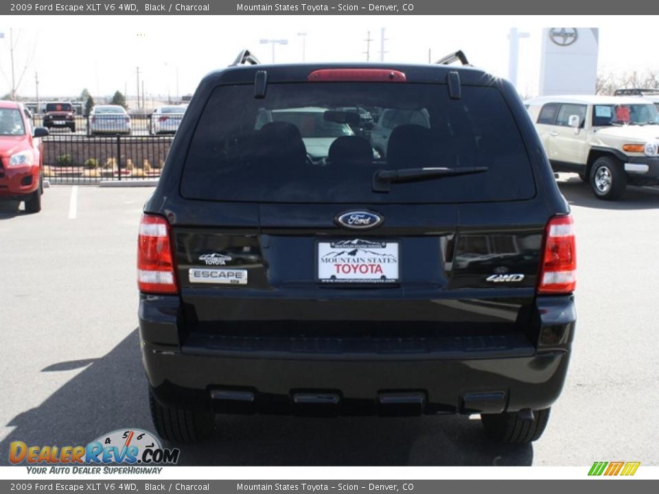 2009 Ford Escape XLT V6 4WD Black / Charcoal Photo #3