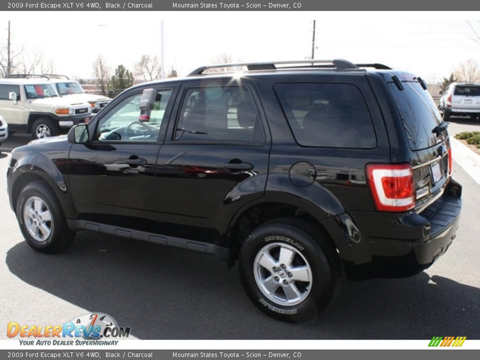 2009 Ford Escape XLT V6 4WD Black / Charcoal Photo #4