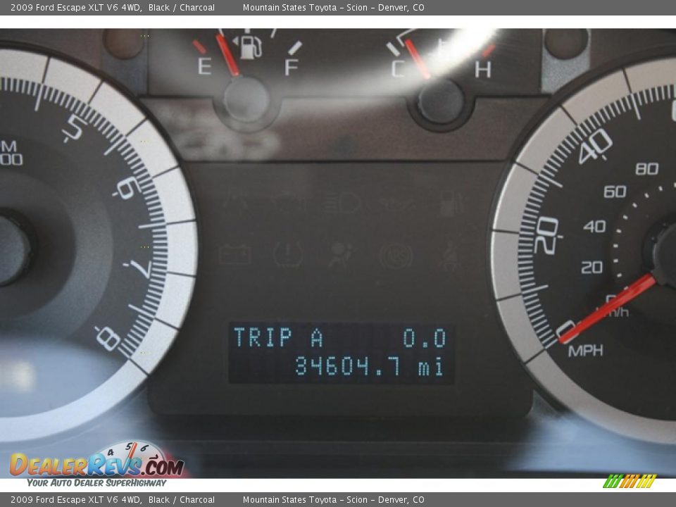 2009 Ford Escape XLT V6 4WD Black / Charcoal Photo #7
