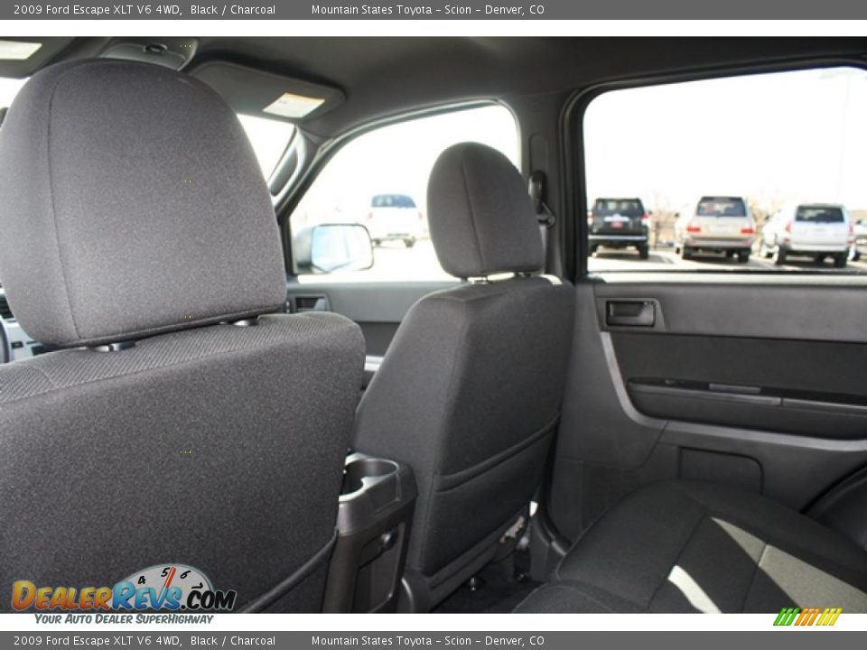 2009 Ford Escape XLT V6 4WD Black / Charcoal Photo #10