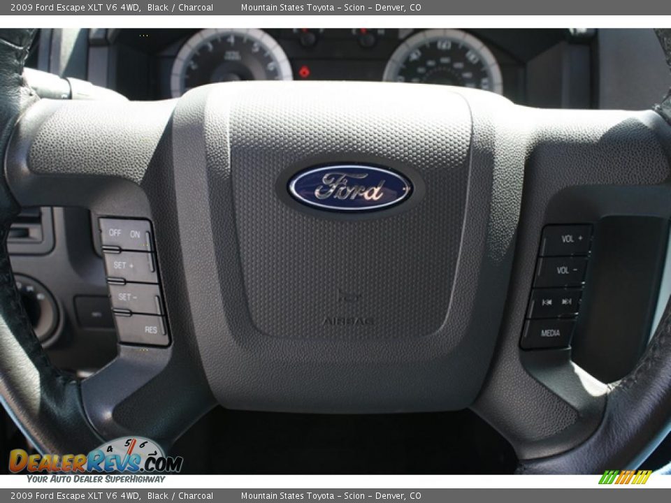 2009 Ford Escape XLT V6 4WD Black / Charcoal Photo #16