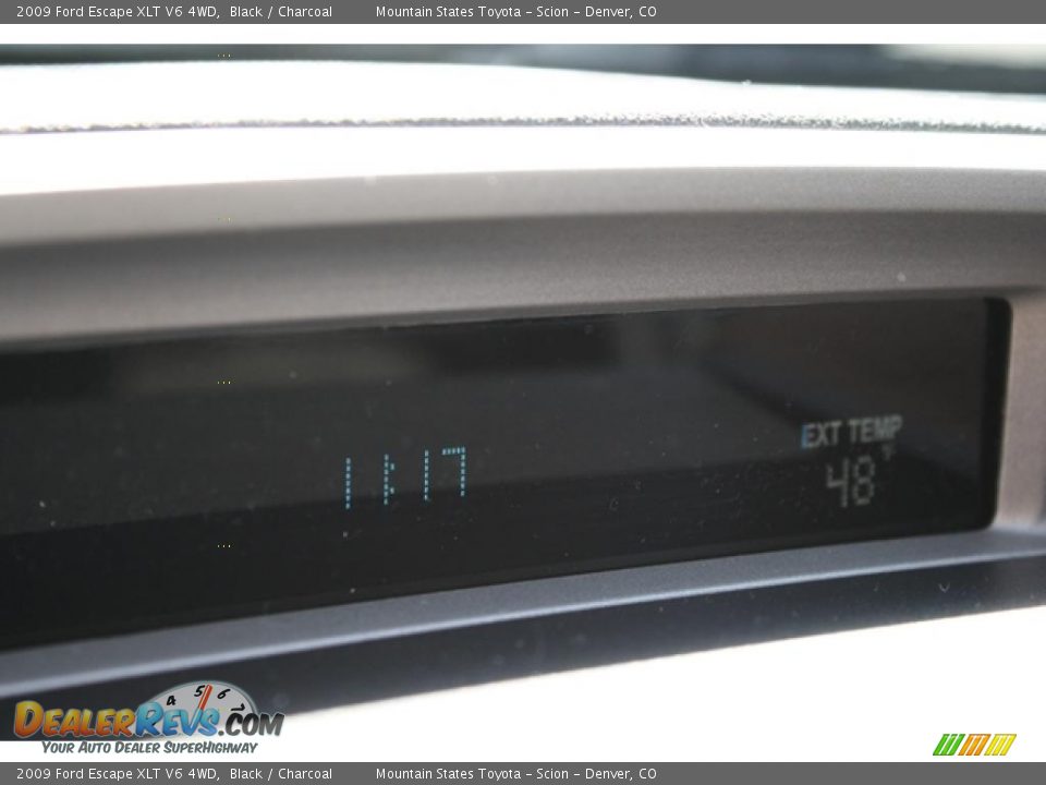 2009 Ford Escape XLT V6 4WD Black / Charcoal Photo #17