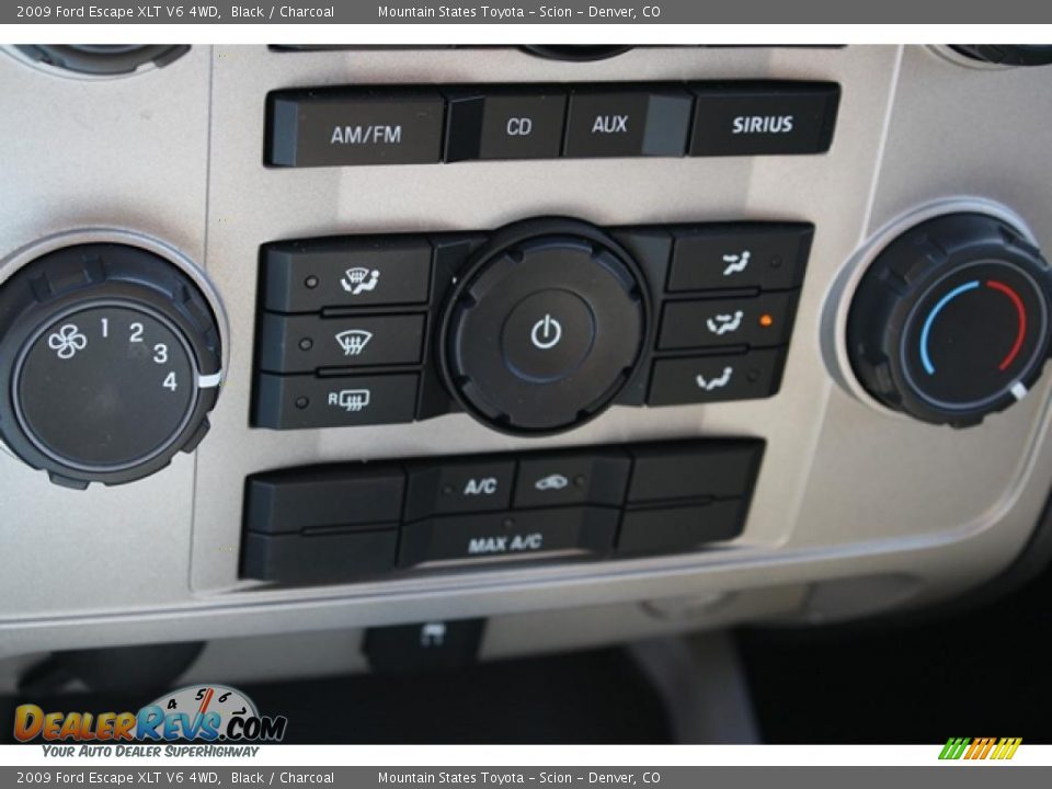 2009 Ford Escape XLT V6 4WD Black / Charcoal Photo #19