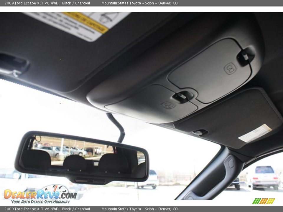 2009 Ford Escape XLT V6 4WD Black / Charcoal Photo #23
