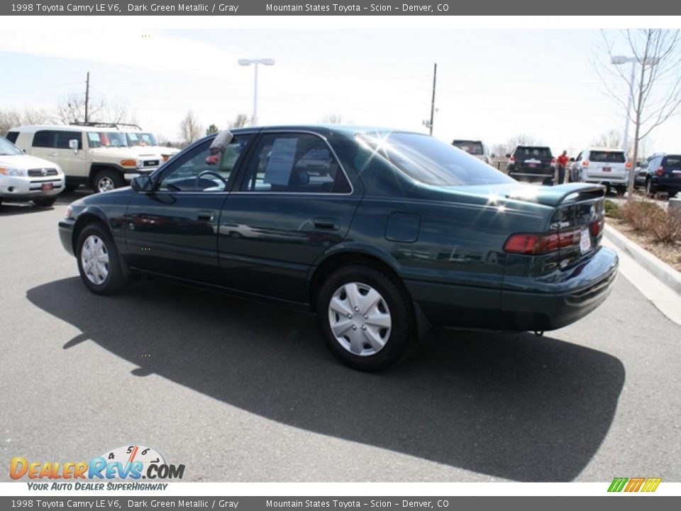 1998 Toyota Camry LE V6 Dark Green Metallic / Gray Photo #4