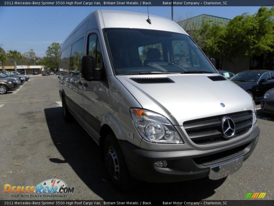 2011 Mercedes-Benz Sprinter 3500 High Roof Cargo Van Brilliant Silver Metallic / Black Photo #1