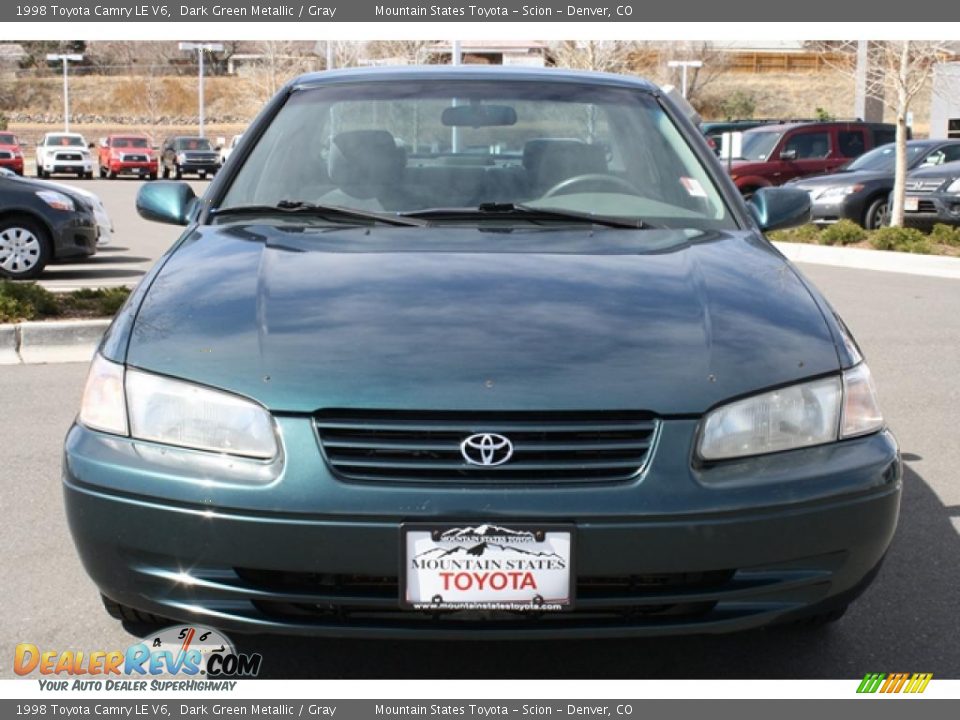 1998 Toyota Camry LE V6 Dark Green Metallic / Gray Photo #6