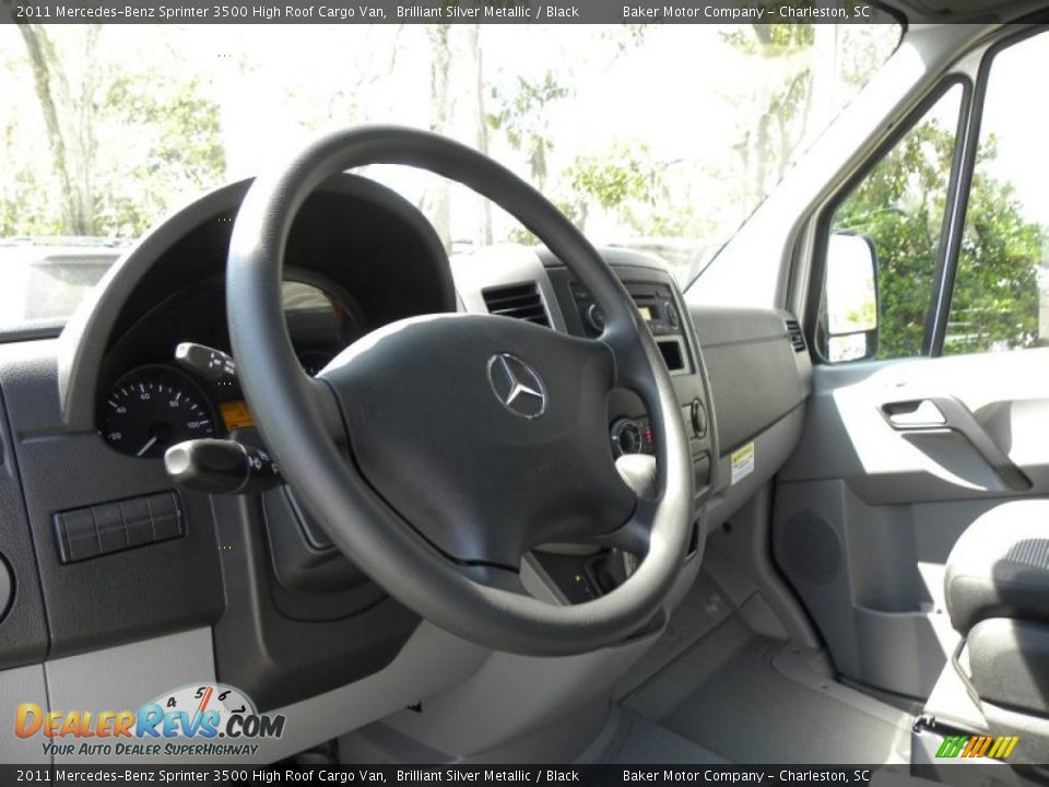 Black Interior - 2011 Mercedes-Benz Sprinter 3500 High Roof Cargo Van Photo #3