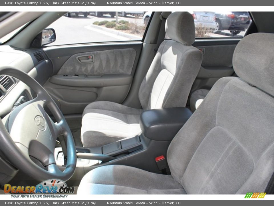 1998 Toyota Camry LE V6 Dark Green Metallic / Gray Photo #9