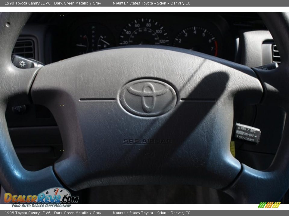 1998 Toyota Camry LE V6 Dark Green Metallic / Gray Photo #16