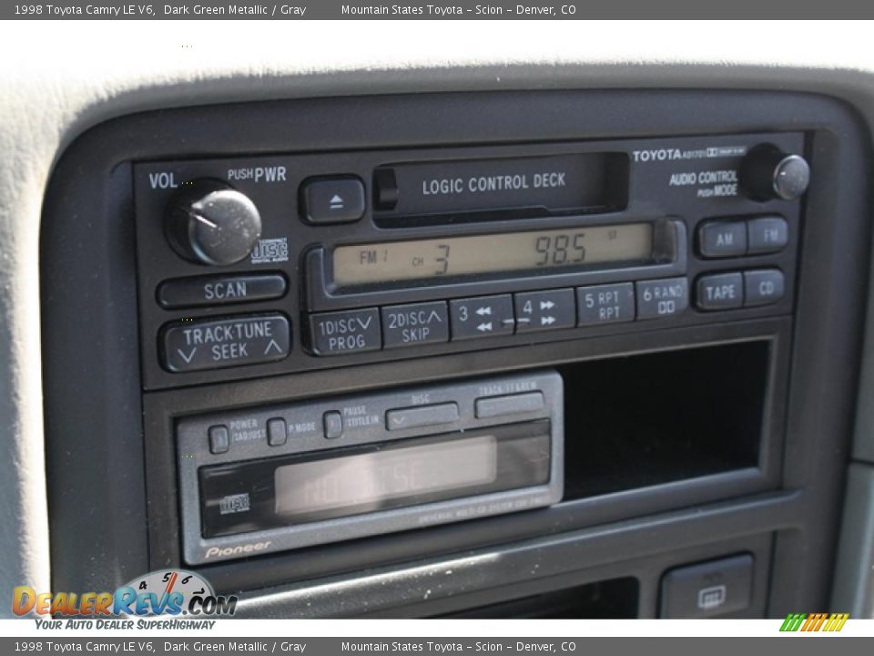 1998 Toyota Camry LE V6 Dark Green Metallic / Gray Photo #18