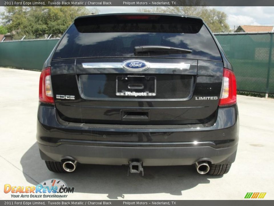 2011 Ford Edge Limited Tuxedo Black Metallic / Charcoal Black Photo #4