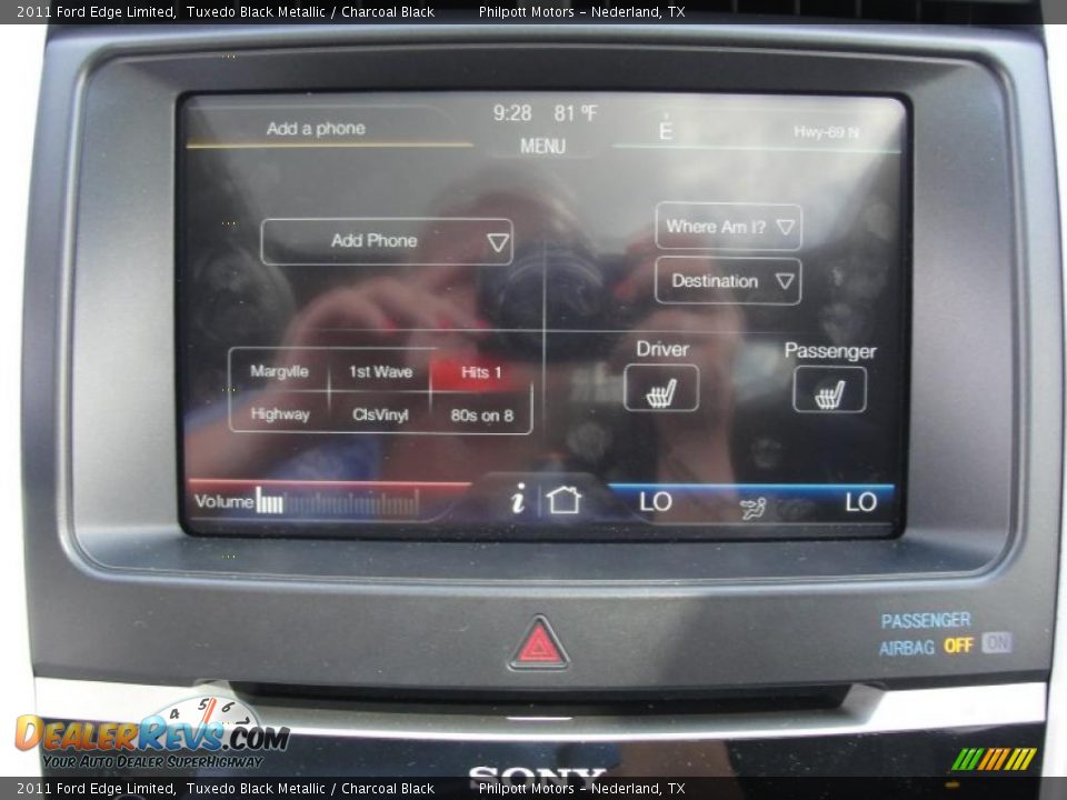 2011 Ford Edge Limited Tuxedo Black Metallic / Charcoal Black Photo #34