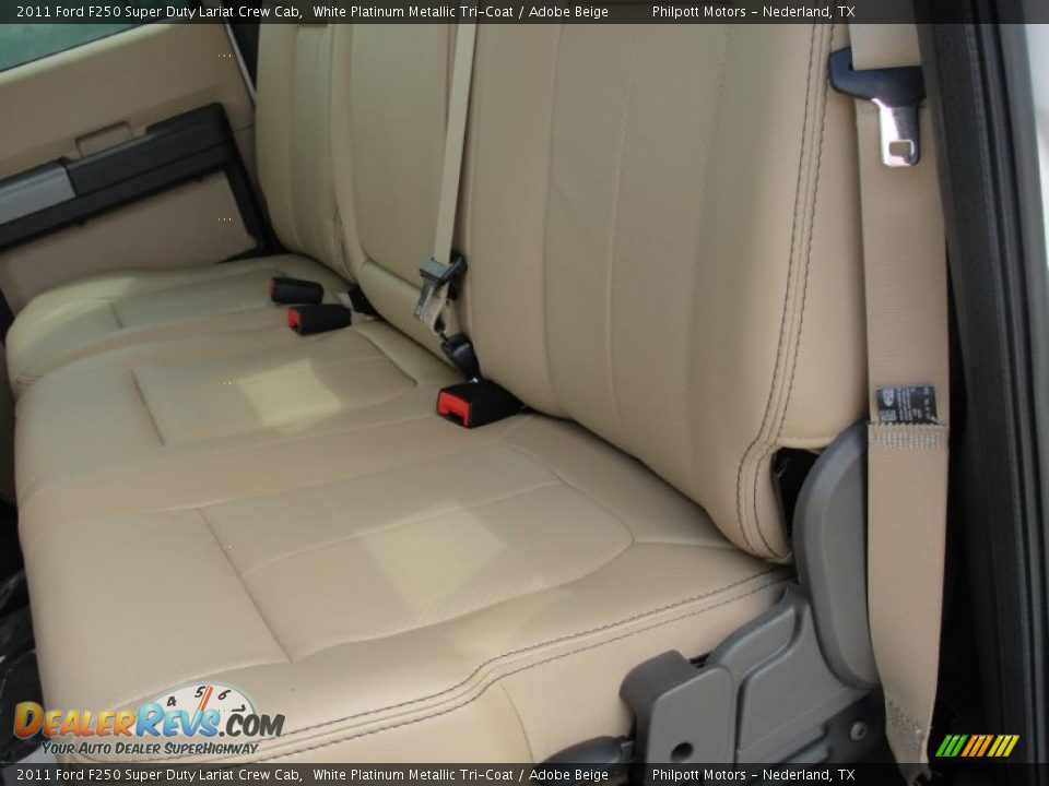 Adobe Beige Interior - 2011 Ford F250 Super Duty Lariat Crew Cab Photo #22