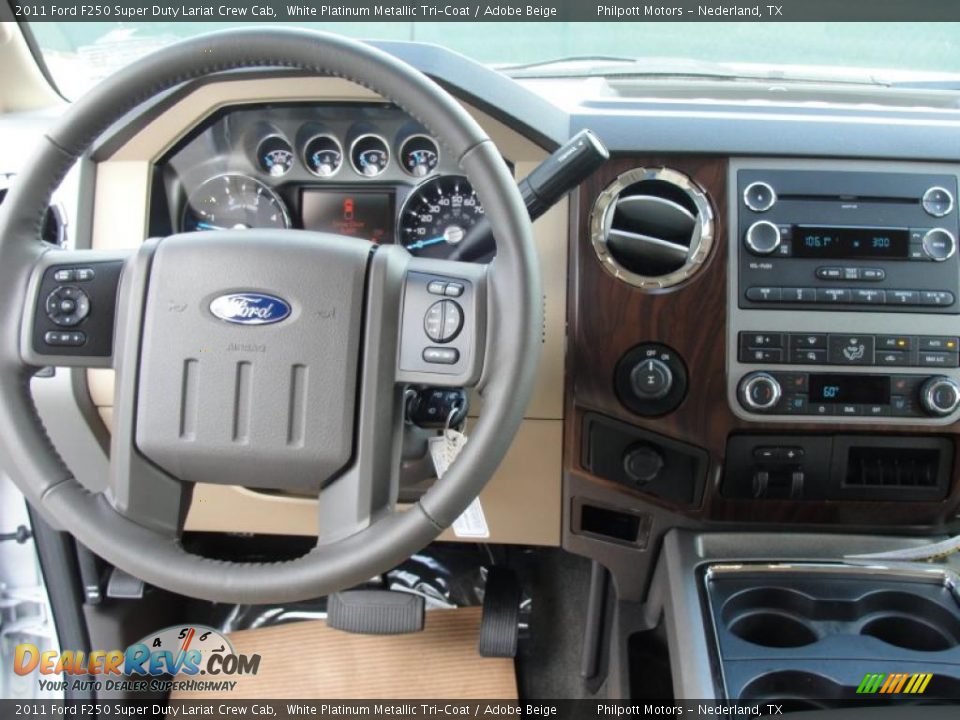 Dashboard of 2011 Ford F250 Super Duty Lariat Crew Cab Photo #26