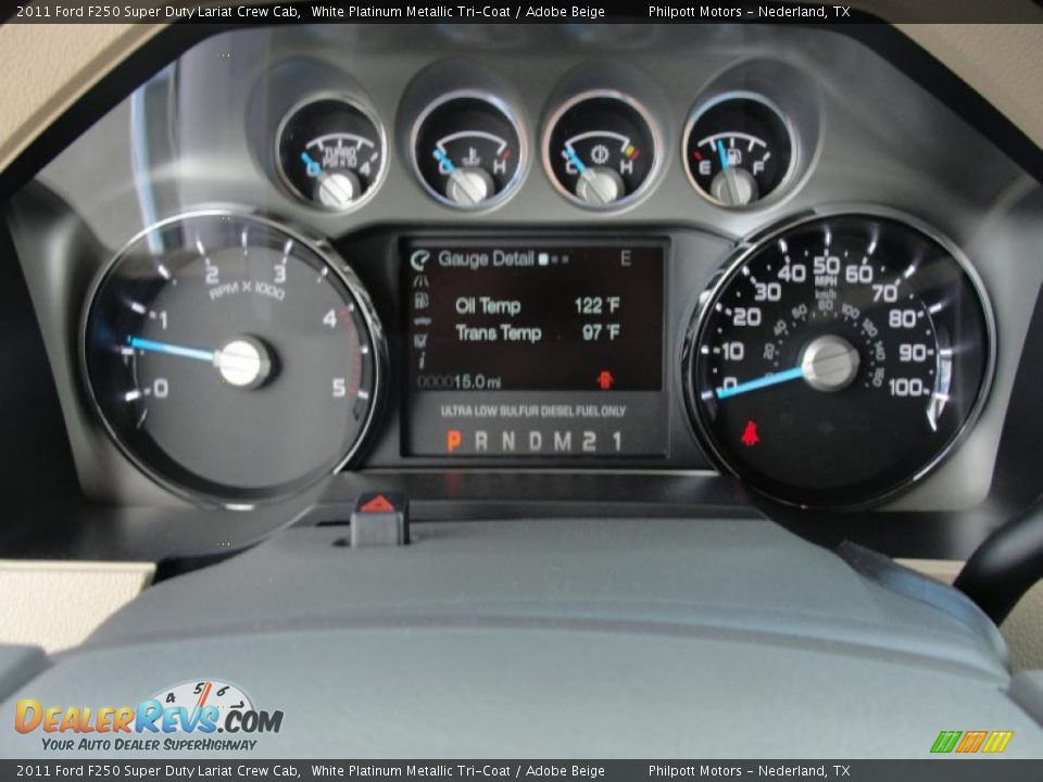 2011 Ford F250 Super Duty Lariat Crew Cab Gauges Photo #35