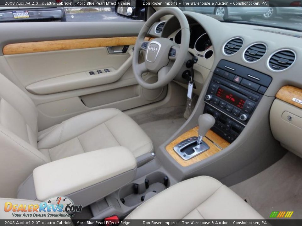 Beige Interior 2008 Audi A4 2 0t Quattro Cabriolet Photo