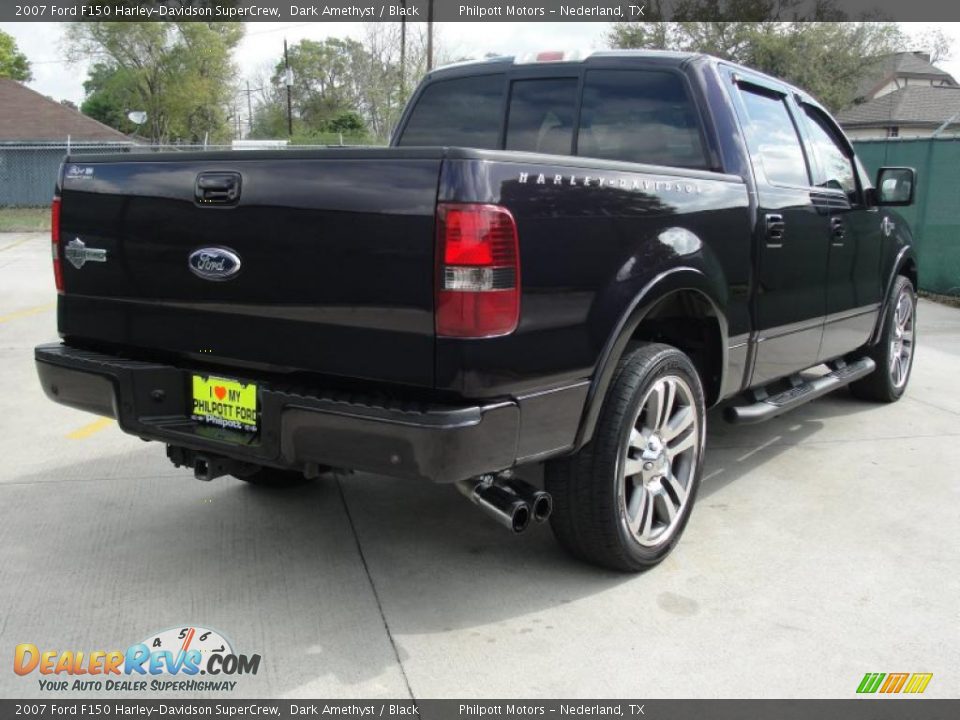 2007 Ford F150 Harley-Davidson SuperCrew Dark Amethyst / Black Photo #3