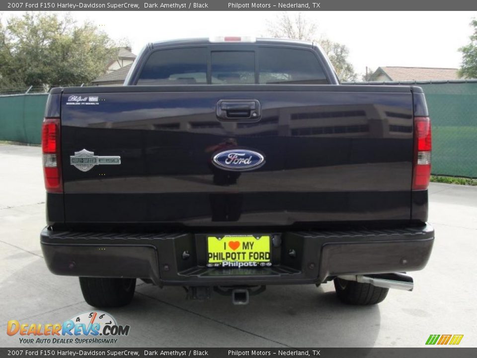2007 Ford F150 Harley-Davidson SuperCrew Dark Amethyst / Black Photo #4