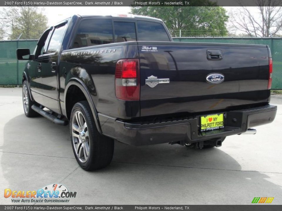 2007 Ford F150 Harley-Davidson SuperCrew Dark Amethyst / Black Photo #5