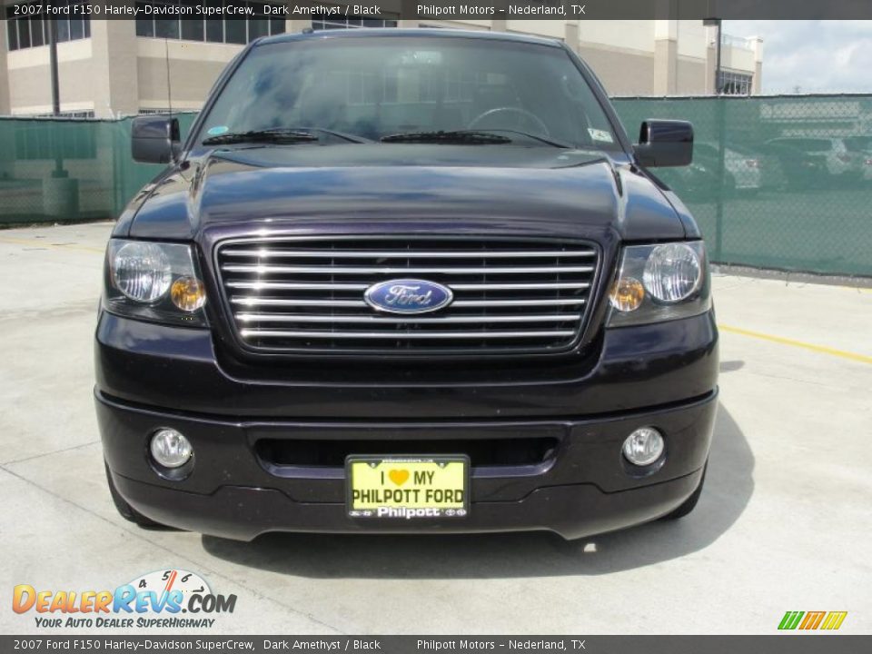 2007 Ford F150 Harley-Davidson SuperCrew Dark Amethyst / Black Photo #8