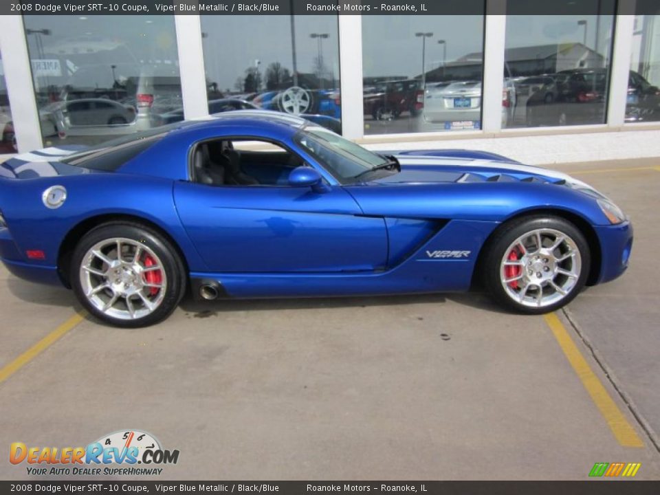 2008 Dodge Viper SRT-10 Coupe Viper Blue Metallic / Black/Blue Photo #2