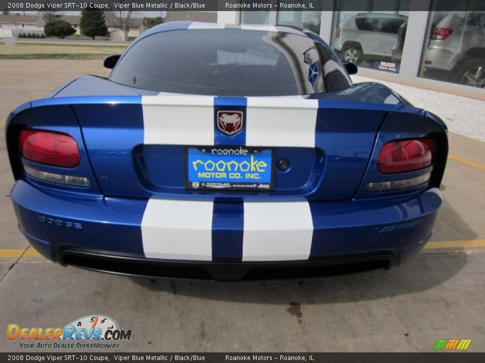 2008 Dodge Viper SRT-10 Coupe Viper Blue Metallic / Black/Blue Photo #4