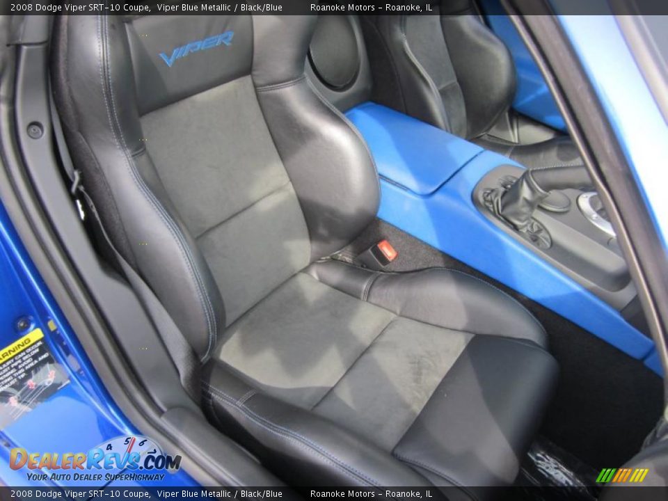 Black/Blue Interior - 2008 Dodge Viper SRT-10 Coupe Photo #6