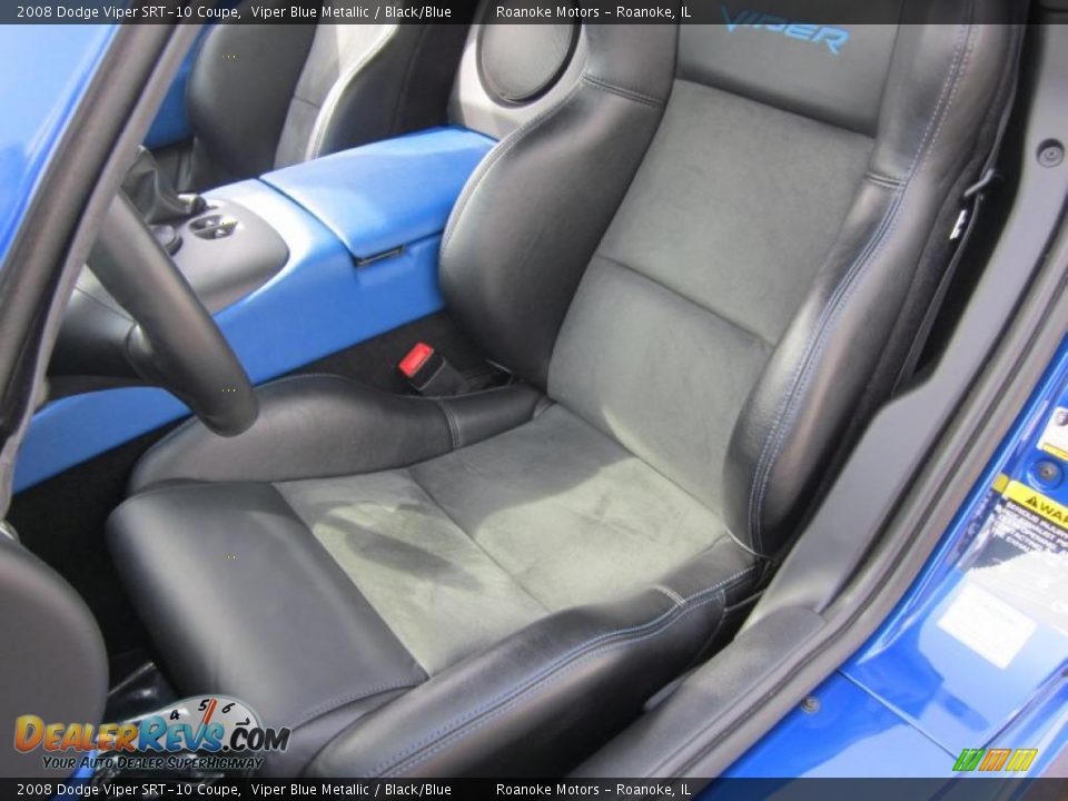 Black/Blue Interior - 2008 Dodge Viper SRT-10 Coupe Photo #10