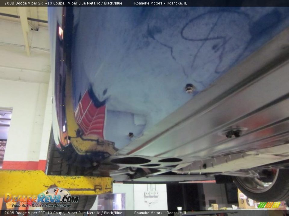 2008 Dodge Viper SRT-10 Coupe Viper Blue Metallic / Black/Blue Photo #35