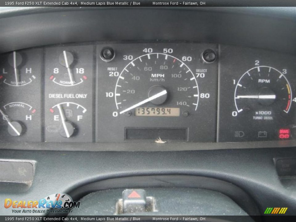 1995 Ford F250 XLT Extended Cab 4x4 Gauges Photo #16