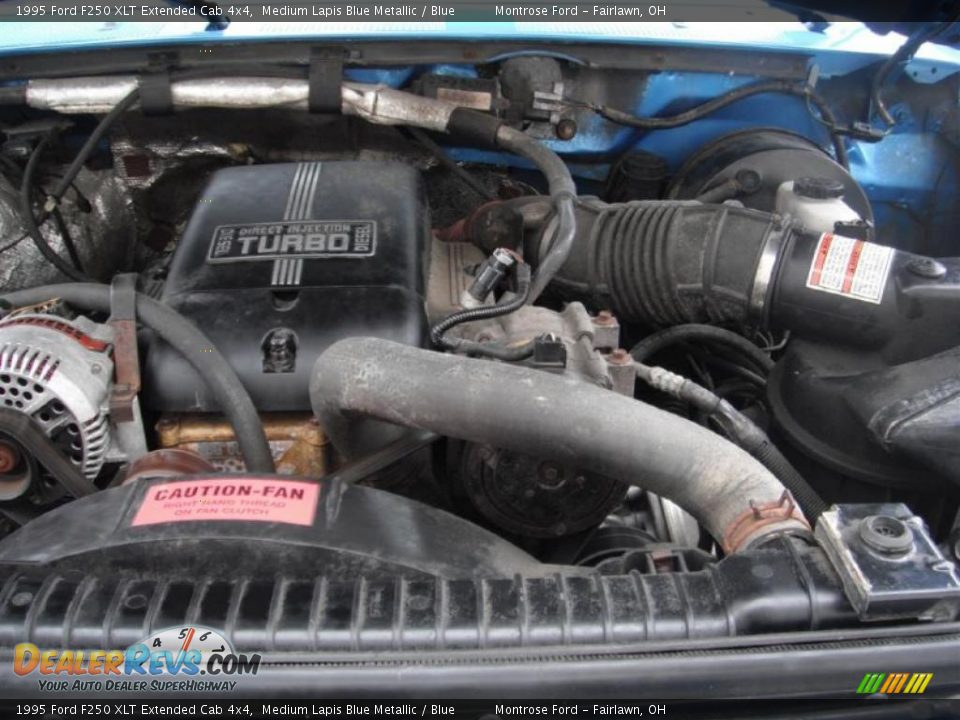 1995 Ford F250 XLT Extended Cab 4x4 7.3 Liter OHV 16-Valve Turbo-Diesel V8 Engine Photo #25