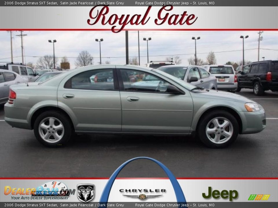 2006 Dodge Stratus SXT Sedan Satin Jade Pearlcoat / Dark Slate Grey Photo #1