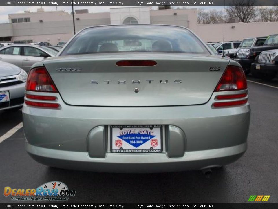 2006 Dodge Stratus SXT Sedan Satin Jade Pearlcoat / Dark Slate Grey Photo #6