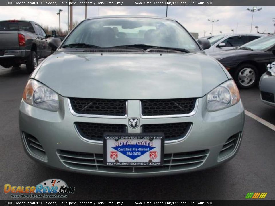 2006 Dodge Stratus SXT Sedan Satin Jade Pearlcoat / Dark Slate Grey Photo #8