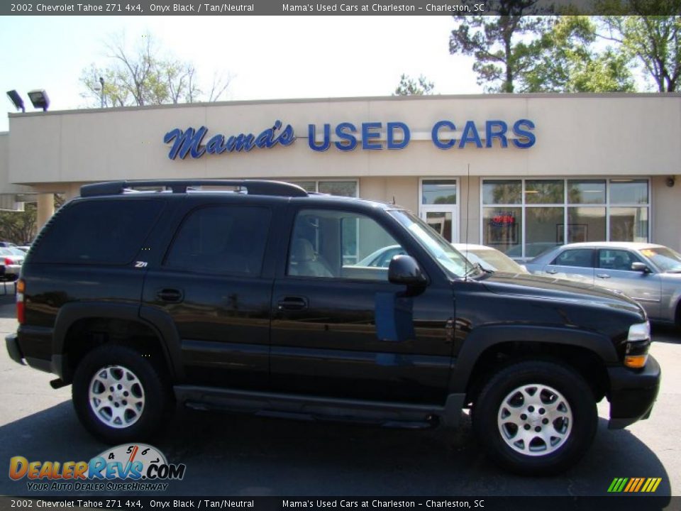 2002 Chevrolet Tahoe Z71 4x4 Onyx Black / Tan/Neutral Photo #1