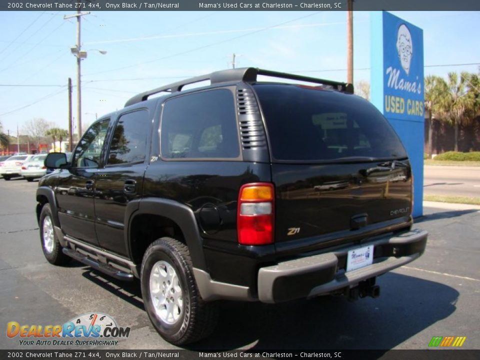2002 Chevrolet Tahoe Z71 4x4 Onyx Black / Tan/Neutral Photo #6
