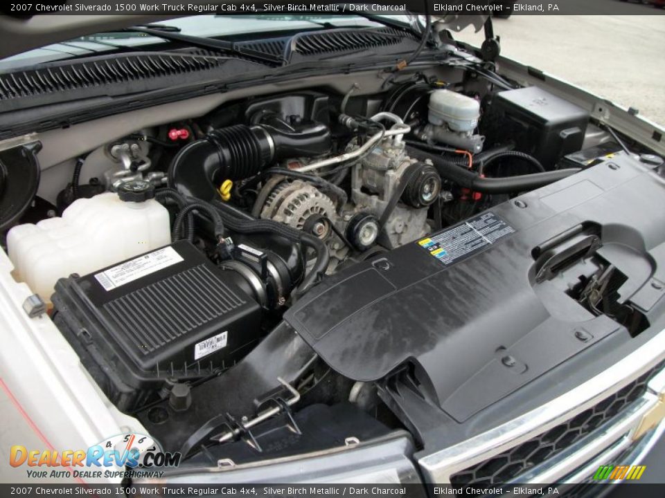 2007 Chevrolet Silverado 1500 Work Truck Regular Cab 4x4 4.3 Liter OHV 12-Valve Vortec V6 Engine Photo #18