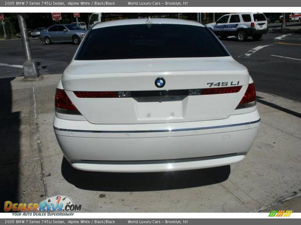 2005 BMW 7 Series 745Li Sedan Alpine White / Black/Black Photo #4