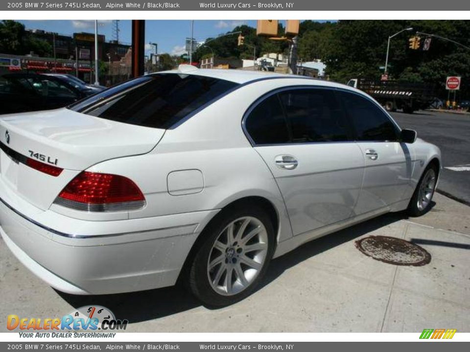 2005 BMW 7 Series 745Li Sedan Alpine White / Black/Black Photo #5