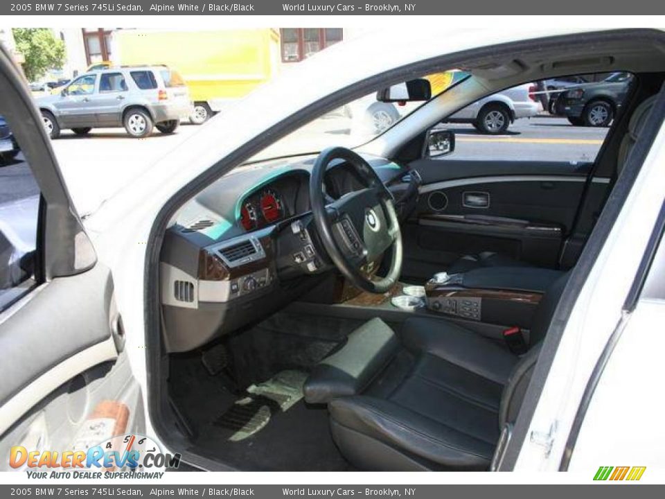 2005 BMW 7 Series 745Li Sedan Alpine White / Black/Black Photo #6