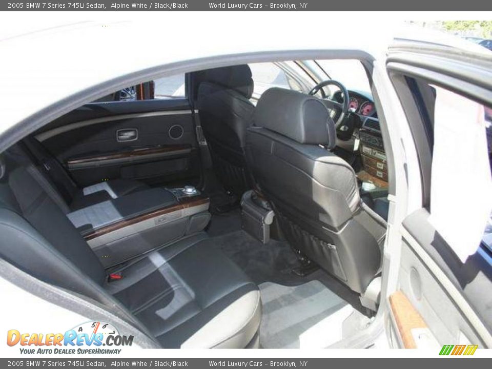2005 BMW 7 Series 745Li Sedan Alpine White / Black/Black Photo #7