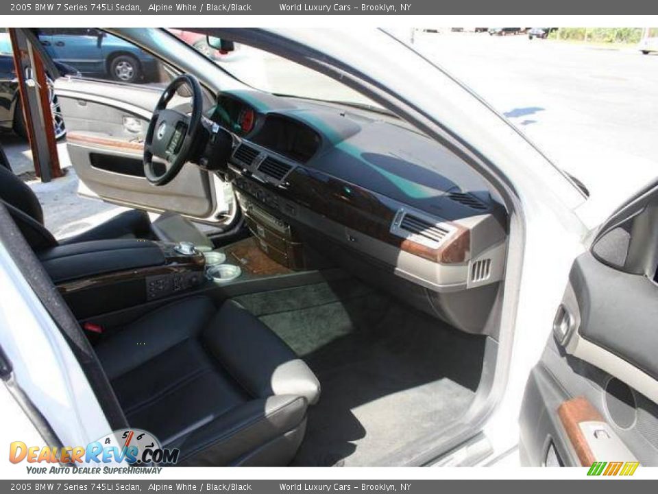2005 BMW 7 Series 745Li Sedan Alpine White / Black/Black Photo #8