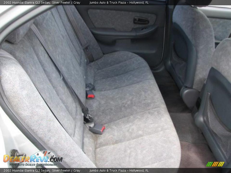 2002 Hyundai Elantra GLS Sedan Silver Pewter / Gray Photo #18