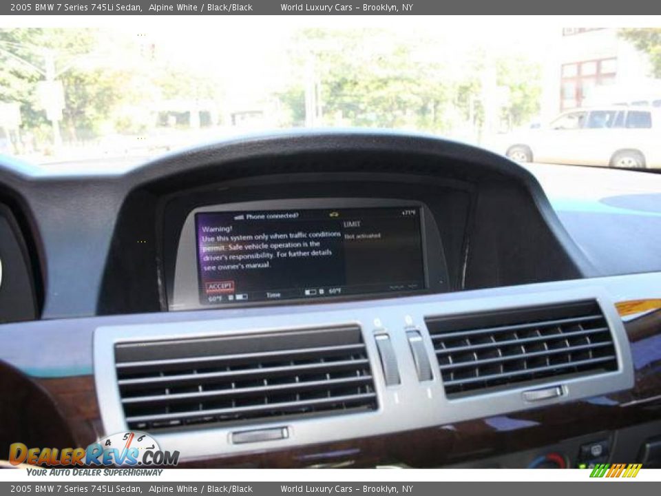 2005 BMW 7 Series 745Li Sedan Alpine White / Black/Black Photo #10
