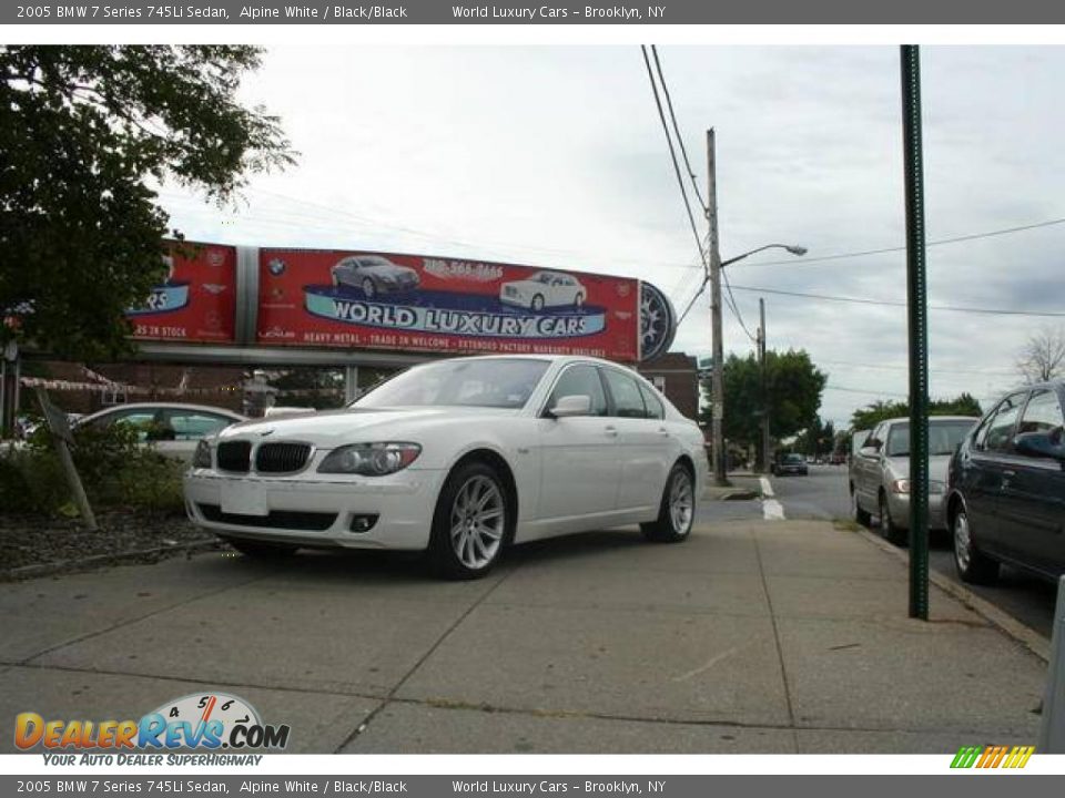 2005 BMW 7 Series 745Li Sedan Alpine White / Black/Black Photo #14