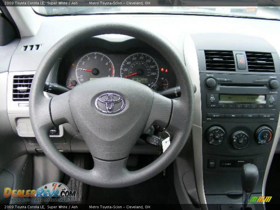 2009 Toyota Corolla LE Super White / Ash Photo #14