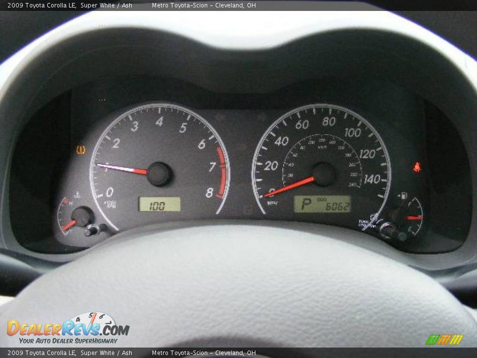 2009 Toyota Corolla LE Super White / Ash Photo #16