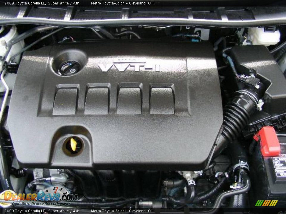 2009 Toyota Corolla LE Super White / Ash Photo #25